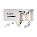 Miniatyrbild 2 av 5: Silver justerbar golvguide vägg/nedre dörrguide för skjutdörr i trä