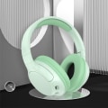 Miniatyrbillede 4 af 5: Trådløst Bluetooth gaming headset med mikrofon, aktiv støjreduktion, all-inclusive øremuffer og lang batterilevetid (Mintgrøn)