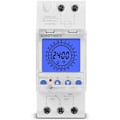Miniatyrbilde 2 av 5: 24 Timers Digital LCD-skjerm Elektronisk Klokke 85-265V DIN-skinne Smart Programmerbar Analog Timerbryter med 15 Minutters Intervall (16A)