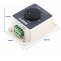 Miniatyrbild 3 av 4: 12V motorvarvtalsregulator, PWM motorvarvtalsregulator pulsbreddmodulator DC10-60V 20A vattentätt skal