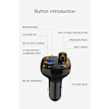 Miniatyrbilde 5 av 5: Bil MP3 Bluetooth Billader QC3.0 Hurtiglading Spenningsdeteksjon Bluetooth-mottaker FM-sender