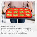 Miniatyrbillede 2 af 5: 12-kops silikone muffinform - Slip-let cupcakeform, BPA-fri 1 pakke almindelige størrelse silikoneforme