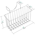 Miniatyrbillede 3 af 5: Køkken Svamp Holder Vask Kurv Vask Caddy Pensel Opvaskemiddel Dræn Stativ Sølv Lille (7\"x 2.7\"x 3.5\")