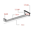 Miniatyrbild 5 av 5: Set med 4 ställ för vinglas under 40 cm skåp - Metallställ för vinglas - Ställ för vinglas - för minibar, köksförvaring