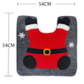 Miniatyrbild 4 av 5: 2023 Juldekorationer tomte ansiktslös gammal man toalettset badrum kreativ layout klä upp två set
