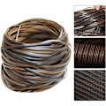 Miniatyrbillede 3 af 5: Plastik Rattan - 32m - Flet Reparationsmateriale - Høj Styrke - Reparationssæt til Havestole - Reparation af Fletmøbler - Brun