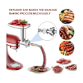 Pikkukuva 3 / 5: Kitchenaid lihamyllyn lisätarvikkeet, Kitchenaid-mylly yleiskoneeseen, 3 jauhatuslevyllä ja 2 täyttötorvella Kitchenaid-yleiskoneeseen