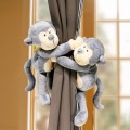 Miniatyrbilde 1 av 5: 2-pakks gardinbindinger Tegneserie Dyr Gardin Spenne Stropper Vervet Monkey Vaskebjørn Gardin Feste Stropper Barnerom Dekorasjon Tilbehør Faste Gardin