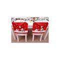 Miniatyrbild 2 av 5: Set med 6 stolaröverdrag för jul med tomteluva