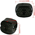 Pikkukuva 4 / 5: Matala profiili LED-takavalo Harley Dyna Road King Glide Electra Universal LED-jarruvalo