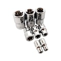 Pikkukuva 4 / 5: 14-osainen E-Torx tähtihylsysarja 1/4\", 3/8\", 1/2\", Ulkoinen vääntömomenttihylsysarja E4-E24 punaisella kotelolla