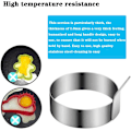 Miniatyrbillede 2 af 5: 4 stk. rustfrit omeletform i rustfrit stål til madlavning af spejlæg/pandekager/omeletter og mere, non-stick belægning, fødevaregodkendt rustfrit stål
