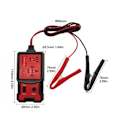 Miniatyrbillede 5 af 5: 12V elektronisk relætester til biler, Batterirelætester testværktøj, Diagnostisk værktøj Auto Relais, Checker Batteribil med clips, Bærbar varme