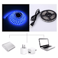 Miniatyrbillede 4 af 4: 5v lavspænding USB lysbjælke 5 meter lang fleksibel RGB farve lysbjælke (hvidt lys + USB-kabel)