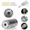 Pikkukuva 4 / 5: Yleisavain yleisavain yleisavainhylsy yleishylsy korjaus korjaustyökalut työkalut pihdeille 7-19mm adapterilla, 4821mm