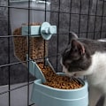 Miniatyrbild 4 av 5: Vattenautomat för kanin, hängande vattenautomat för husdjursbur, liten hängande automatisk vattenflaska för katt och kanin (Blå)