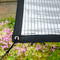 Miniatyrbillede 2 af 4: Aluminium aluminium skyggenet, solbeskyttelse, isoleringsnet, solbeskyttelsesnet til træer (1 x 1 m)