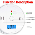 Miniatyrbild 3 av 5: Kolmonoxiddetektor med LED-display, rök- och kolmonoxiddetektor -