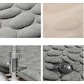 Miniatyrbilde 2 av 4: Pebble Embossed Gulvmatter, Bad Entré Antiskli Absorberende Gulvmatter (Lysegrønn, 50*80CM)