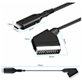 Miniatyrbilde 2 av 5: Scart til Hdmi-konverter Video Audio Adapter for Hdtv/dvd/set top box/ps3/pal/ntsc