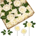 Miniatyrbillede 1 af 5: Kunstige blomster, 25 stk. falske blomster falske lyserøde blomster perfekte til DIY bryllupsbuketter Sygeplejerske borddekorationer Brusebad Hjem Blomster Blomster Arran