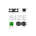 Miniatyrbillede 2 af 5: Universal Bilkopholder, 2 i 1 Multifunktionel Kopholder Udvidelsesadapter med Udvidbar og Aftagelig Base, Roterbar Dobbelt Kaffeflaskeholder
