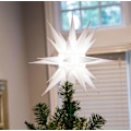 Miniatyrbild 1 av 5: 14\" LED Moravian Star Julgransprydnad - Ljusstark Vit Julgransstjärna - (Vit LED)