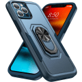 Miniatyrbilde 1 av 5: (Blå) Etui til iPhone 13 Pro Max Ny design med 360 graders roterende ring Støtsikkert dobbeltlags beskyttende etui TPU og PC beskyttende deksel Kompatibel