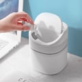 Miniatyrbilde 4 av 5: 1 stk liten bord søppelbøtte, mini kjøkkenkontor søppel, skrivebordssøppel, brukt i stuen, soverommet og skrivebordet, innvendig plast søppel (2L)