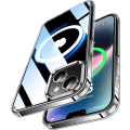 Miniatyrbild 1 av 5: Kristallklart iPhone 14-fodral, iPhone 13-fodral för MagSafe 2023 [Ultra Magnet] [Aldrig Gul] Repfritt Anti-Vibrationsfodral Slim Halkskydd Cl
