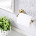 Miniatyrbillede 3 af 5: Amazon Brand SUS 304 Rustfrit Stål Rustfrit Vægmonteret Toiletpapir eller Papirhåndklæde Dispenser, Børstet Messing Finish, A2174S12-BZ