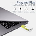 Pikkukuva 3 / 5: 5-osainen 8 Gt:n USB-muistitikku, 5-pakkaus USB 2.0 -muistitikku, pyörivä muistitikku, 8 Gt:n kynämuistitikku, metallikuorinen peukaloasema (5 sekoitettua väriä: musta, valkoinen, punainen, keltainen ja sininen)