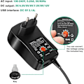 Miniatyrbild 3 av 5: Universell strömförsörjningsadapter, Adapter Universell Sektor Justerbar 30W AC till DC 12V 9V 7.5V 6V 5V 4.5V 3V Multi-ställbar strömadapter, för hushåll