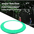 Miniatyrbilde 3 av 5: Trampoline kantbeskyttelse trampoline fjær sidebeskyttelsesdeksel ø306cm - Grønn