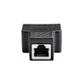 Pikkukuva 2 / 4: RJ45 Jakaja 1-2 naarasporttia, Internet-laajennusverkkoliitin, tukee Cat5e Cat6e Cat7 Cat5e Cat5e Cat7, musta