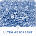 Miniatyrbilde 5 av 5: 40 x 60 cm Fargerik sklisikker badematte - blå, myk mikrofiber badematte, maskinvaskbar absorberende dusjmatte