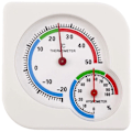 Miniatyrbild 1 av 5: Hygrotermograf 2 i 1 Inomhustermometer Hygrometer Lättläst Partition indikation av hög precision färg med krok (vit)