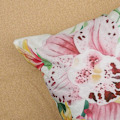 Miniatyrbilde 5 av 5: 4 stk. putetrekk tropiske blomster 45 x 45 cm blomster utendørs blad polyester dekorativt sommer putetrekk for sofa soverom hus hage