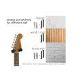Miniatyrbild 2 av 5: 2-pack. Väggfäste för gitarr med krok för elgitarr, akustisk gitarr, bas, ukulele