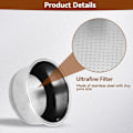 Miniatyrbild 5 av 5: 2 st 51 mm kaffefilterhållare, återanvändbart permanent kaffefilter filterlöst kaffefilter i rostfritt stål, kaffemaskin reservdelsaccessoar