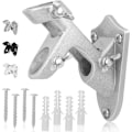 Miniatyrbild 1 av 5: Flaggstångsfäste, externt flaggfäste, robust flaggfäste i metall, monteringsfästen i aluminiumlegering, utomhus och rostskydd, dubbelt flaggfäste, d