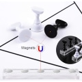 Miniatyrbild 2 av 5: (Svart+Vit) Magnetisk Falsk Nagelhållare, Praktisk Akryl Nagelkonst Övningsdisplayställ, Nagelstudio Tipsställ.