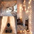 Miniatyrbild 3 av 5: Ljusgirlang 15m 100 LED Julbelysning Inomhus och Utomhus 8 Lägen Vattentät Transparent Kabel För Heminredning Julfest