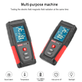 Miniatyrbild 2 av 3: Elektrisk fält Magnetiskt fält Dosimeter, Hushålls EMF-mätare Testare, Digital LCD-skärm Elektromagnetisk vågstrålningsdetektor