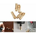Miniatyrbillede 4 af 4: 10 stk. messing borepatron præcision 0,5-3,2 mm i messing spændetænger roterende værktøjer opsamling elektrisk holder elektrisk holder borepatron 4,3 mm hale d