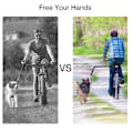 Pikkukuva 3 / 5: Hands Free Koiran Pyörätalutin, Koiran Liikuntatalutin Helppo Asennus ja Irrotus, Pyöräilyyn ja Lemmikkien Koulutukseen Lenkkeily Säädettävä Pennun Talutin