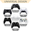 Miniatyrbild 5 av 5: Gamepad-hållare för PS5/PS4/PS3/Xbox One, S, X, 360/Xbox Elite/Níntendo Switch, 4 i 1 manuell spelhållare med bas