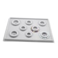 Miniatyrbilde 2 av 5: Armbånd Design Board Flocked Bead Board Armbånd Bead Smykker Organizer Tray Design DIY Tool (Panel