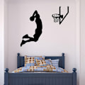 Miniatyrbild 4 av 4: Väggdekaler för pojkrum - Basketmönster - 61 x 51 cm