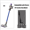 Miniatyrbilde 3 av 5: Kompatibel med Dyson V11 og V15, ABS plast veggmontert ladestasjon holder